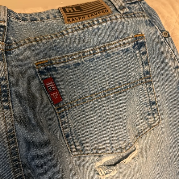 Ralph Lauren distressed, bootcut jeans. 10p - Picture 5 of 6